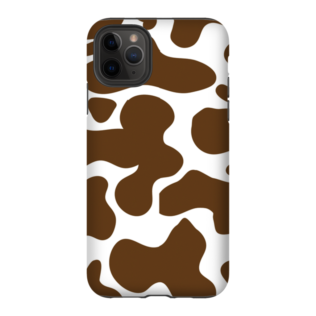 Cowhide Brown Phone Cases-17