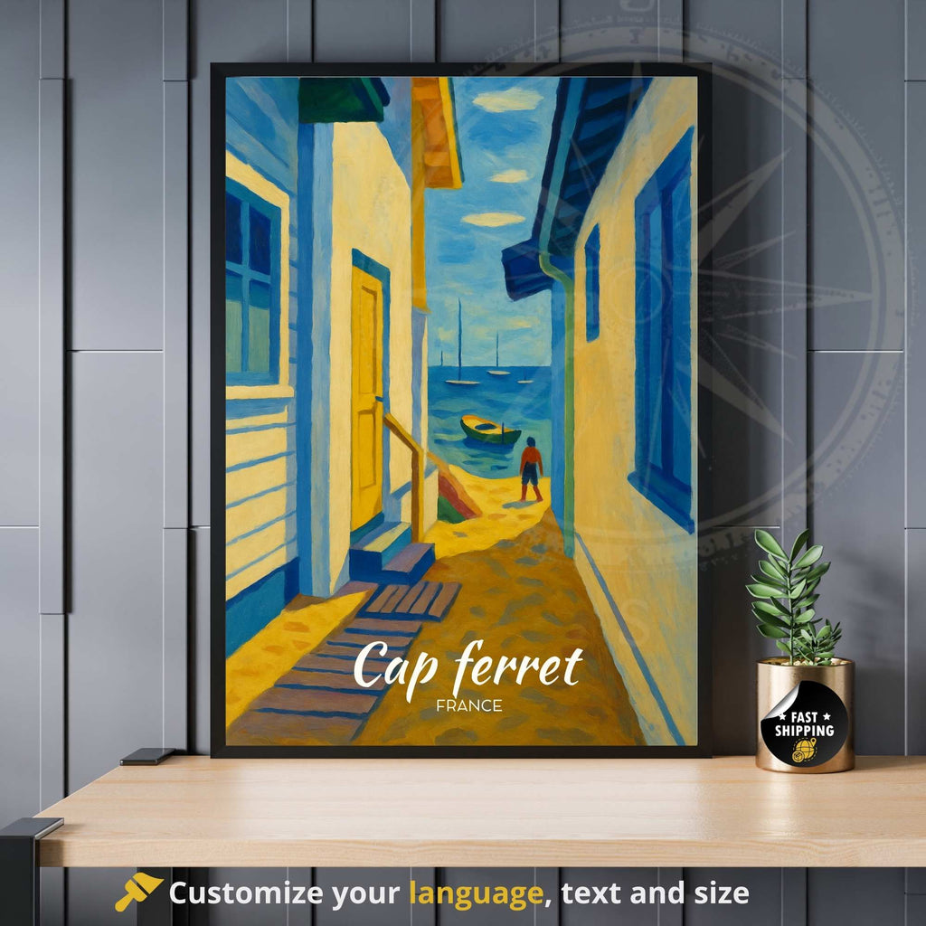 Affiche de voyage Cap Ferret | Poster Cap Ferret | Affiche France-0