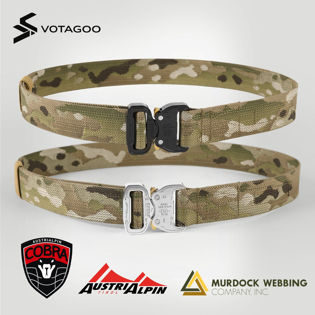 VOTAGOO® EDC Tactical Belt with AustriAlpin COBRA® Buckle