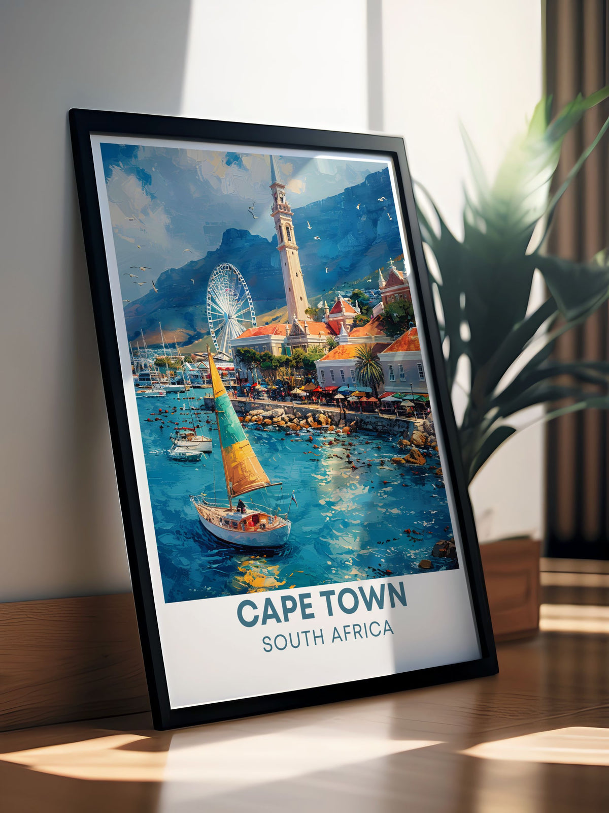 Cape Town Wall Art - Victoria & Alfred Waterfront Vintage Posters - South Africa Framed Wall Art-2