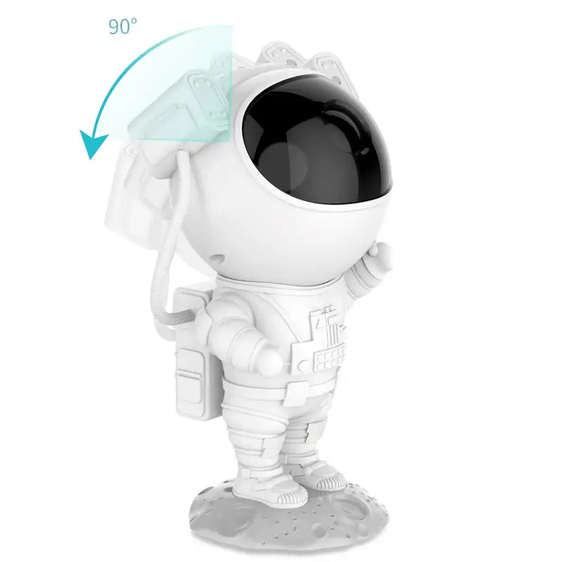 Astronautlampa med stjärnhimmel och fjärrkontroll