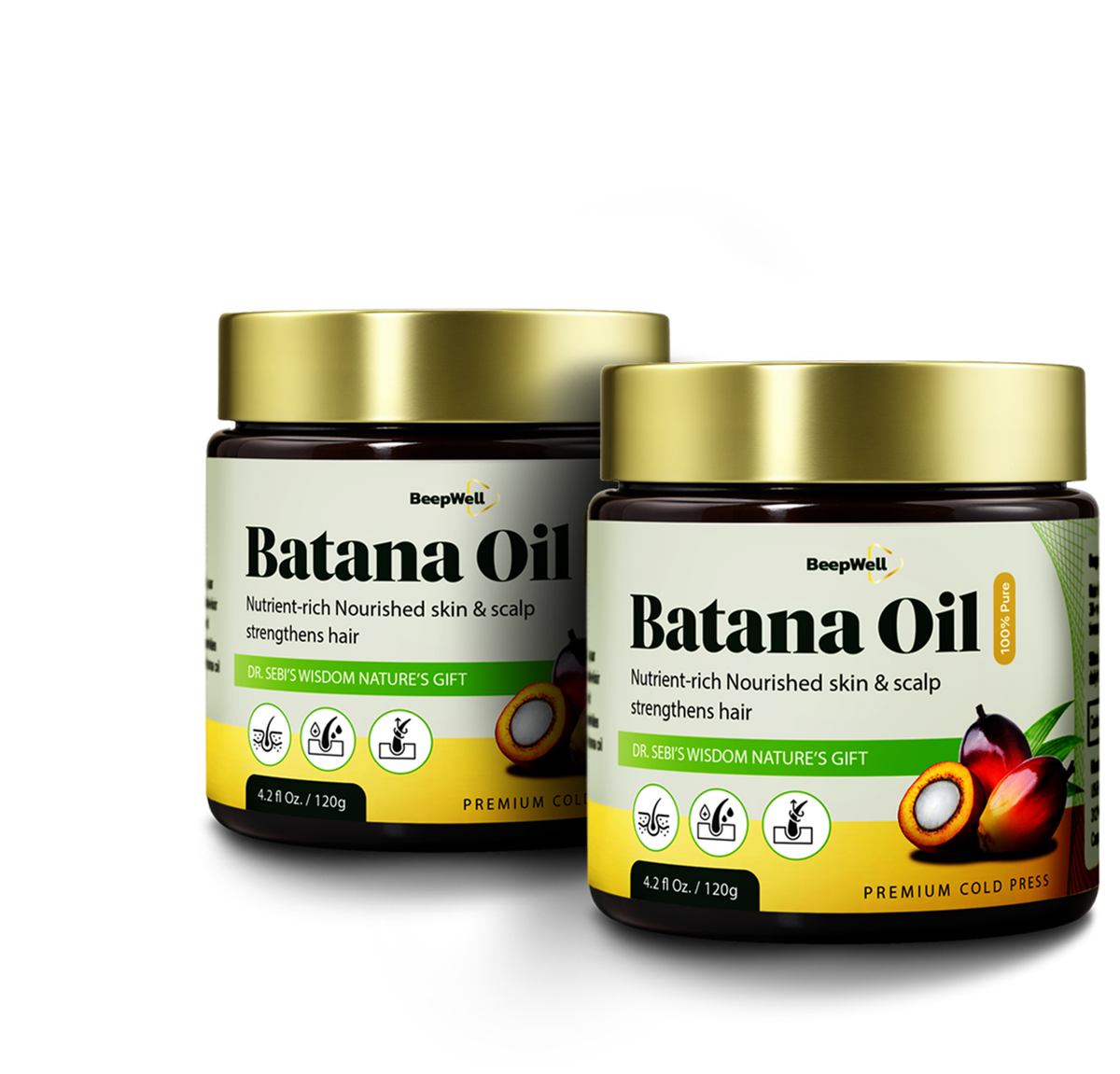 BeepWell Cold-Pressed Batana Oil – Pack of 2-0