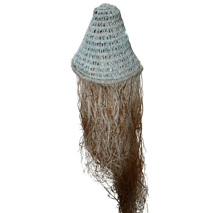 2 Raffia Chandeliers Leaves-1