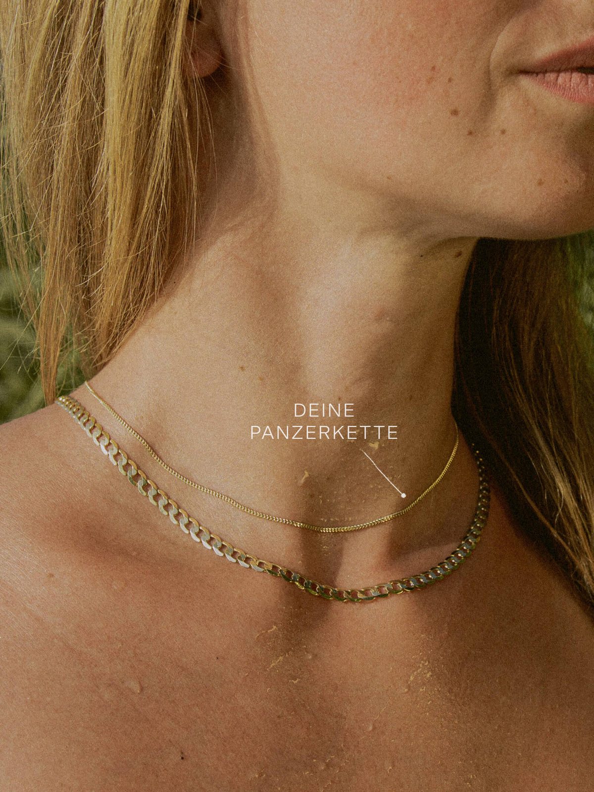 Panzerkette TIMELESS Minimalistisch 8k Gold