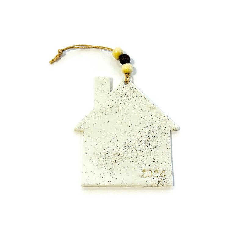 2025 New Home Christmas Ornament Handmade from Clay & Nova Scotia Beach Sand-2
