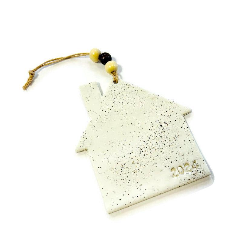 2025 New Home Christmas Ornament Handmade from Clay & Nova Scotia Beach Sand-3