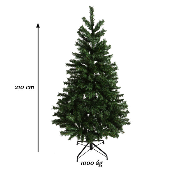Nordmann műfenyő fém talppal, 4 méretben-210 cm-1