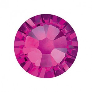 Fuchsia Rhinestones, 100pcs-0