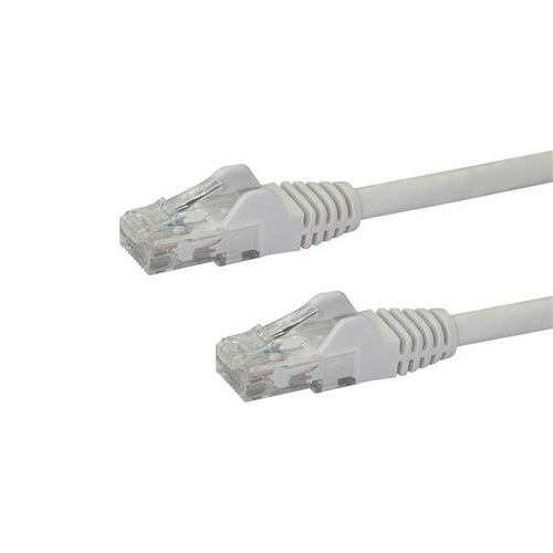 Star Tech 2m CAT6 Ethernet Cable - White CAT 6 Gigabit Ethernet Wire -250MHz 100W PoE RJ45 UTP Network/Patch Cord Snagless w/Strain Relief Individually Tested-2