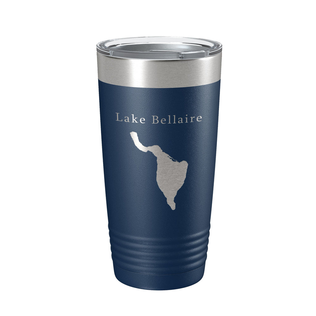 Lake Bellaire Map Tumbler Travel Mug Insulated Laser Engraved Coffee Cup Michigan 20 oz-8