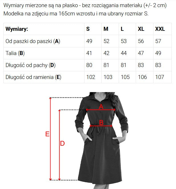 Numoco 286-1 SANDY Flared shirt dress - green