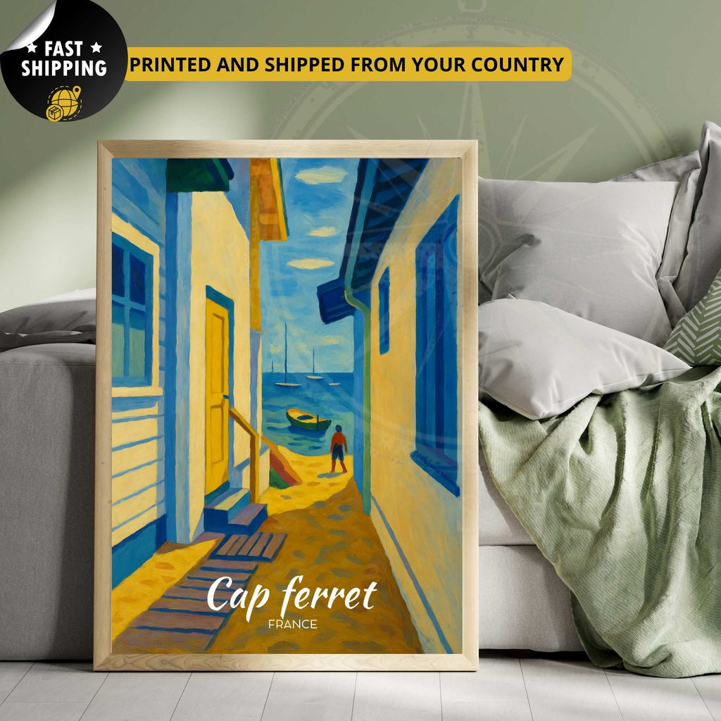 Affiche de voyage Cap Ferret | Poster Cap Ferret | Affiche France-1
