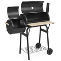 2in1 faszenes BBQ grill és smoker-0