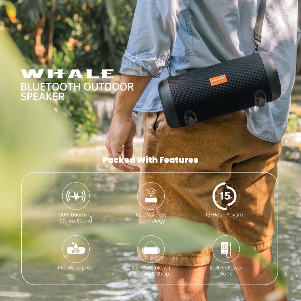 WHALE with Nylon Strap—Wireless Outdoor Speaker-1