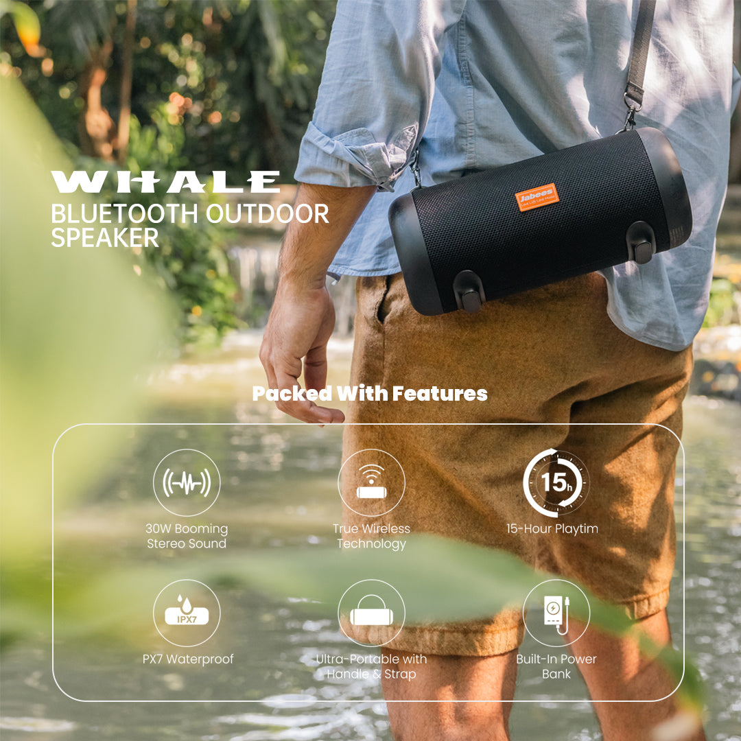WHALE with Nylon Strap—Wireless Outdoor Speaker-1