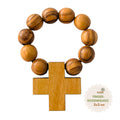 Olivenholz Fingerrosenkranz aus Bethlehem-0