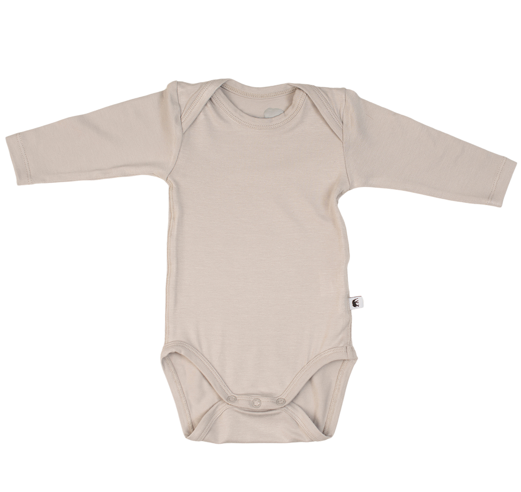 Bamboo Baby Long Sleeve Body - GREY-2