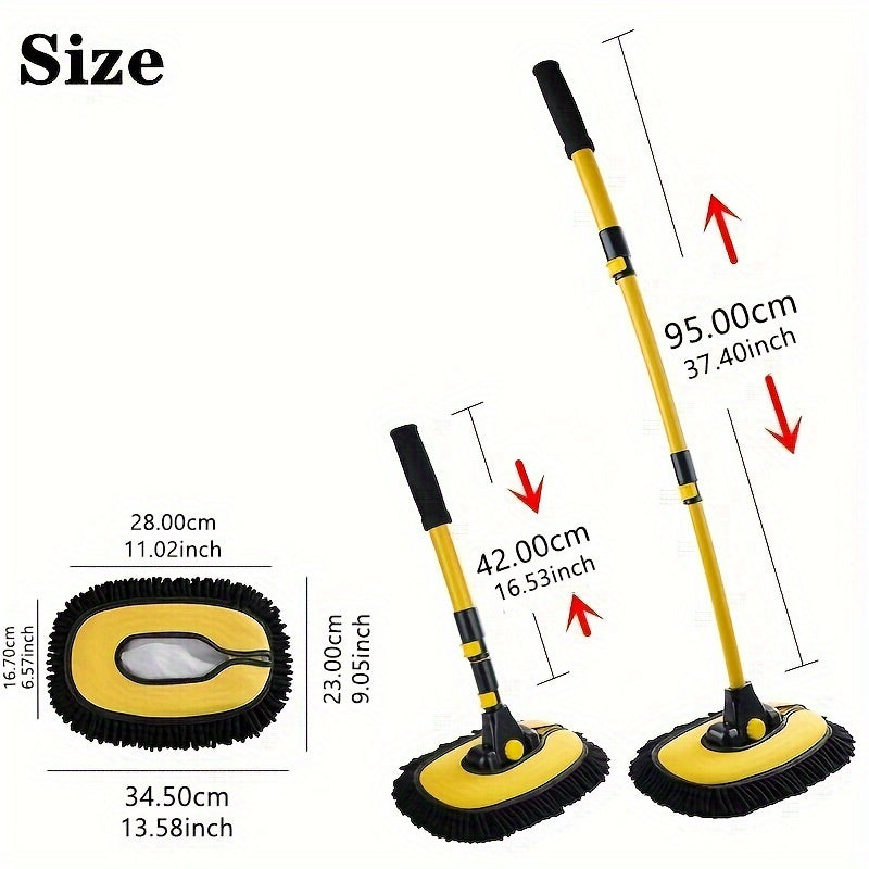 Telescoping Car Wash Brush with Long Handle-2