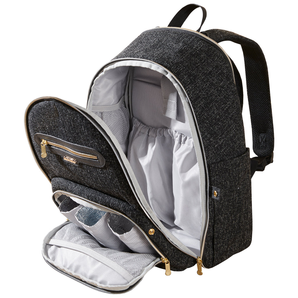 Convertible Tweed Diaper Backpack-1