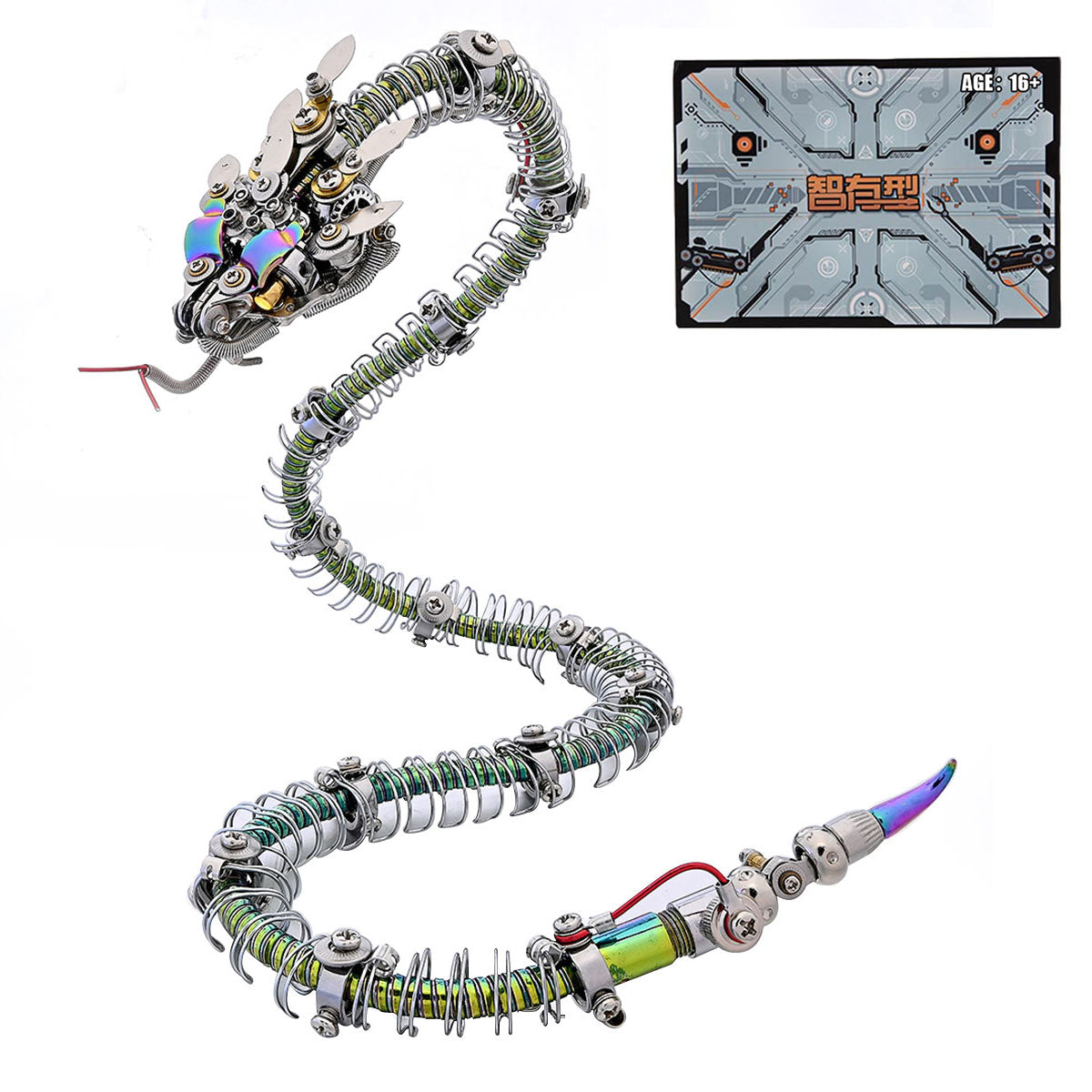 Spiky Blue-Green Snake-0