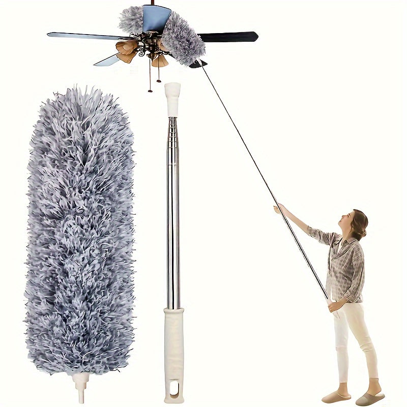 Versatile Retractable Duster with Bendable Head-0