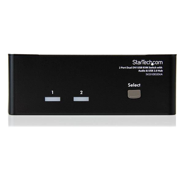 Star Tech 2 Port Dual DVI USB KVM Switch with Audio & USB 2.0 Hub-1