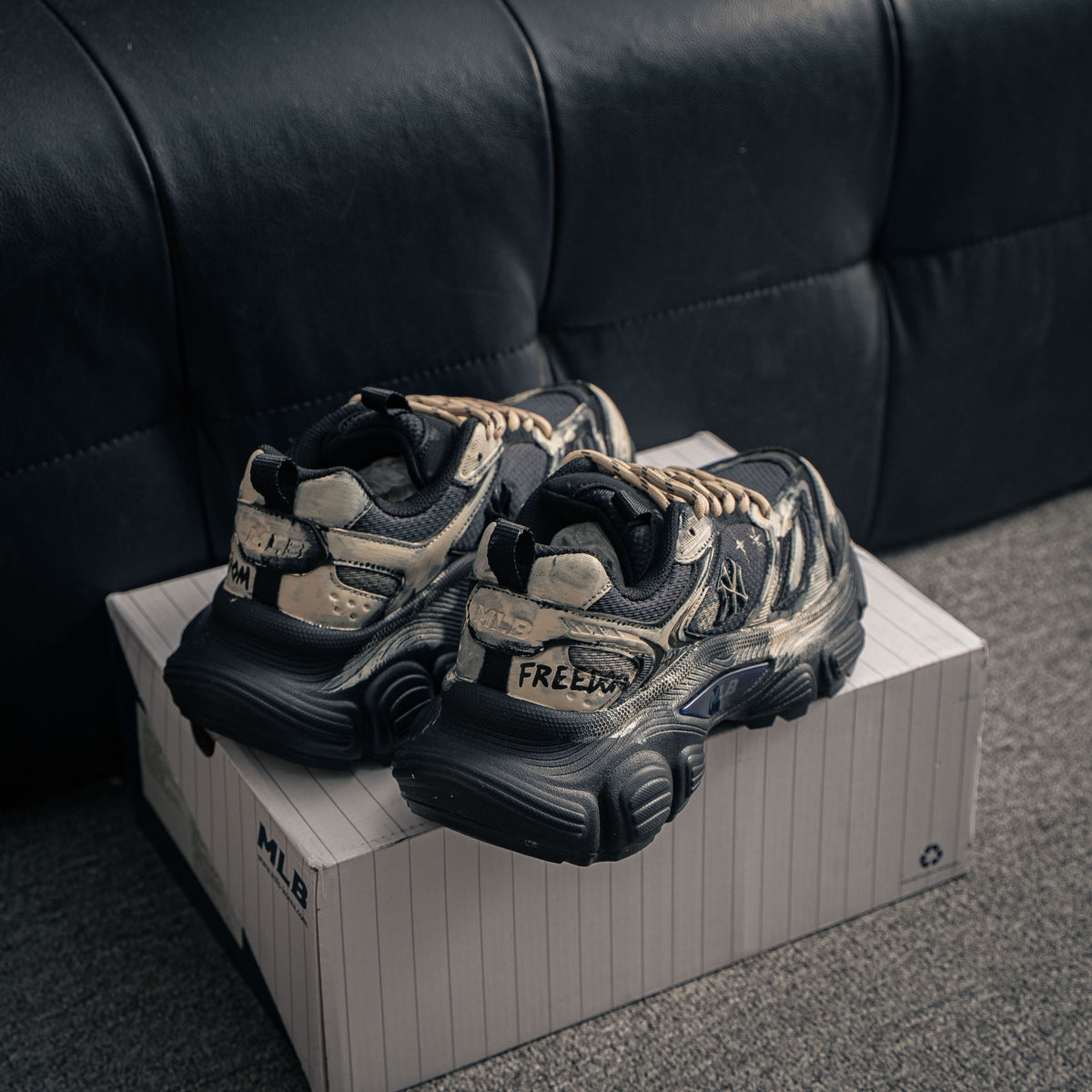 skor MLB Chunky Liner New York Yankees Anpassade MLB-färgschema