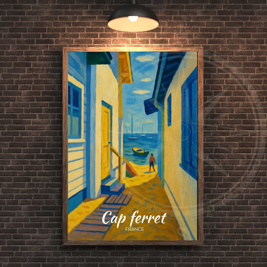 Affiche de voyage Cap Ferret | Poster Cap Ferret | Affiche France-2