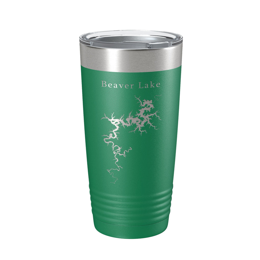Beaver Lake Map Tumbler Travel Mug Insulated Laser Engraved Coffee Cup Arkansas 20 oz-9