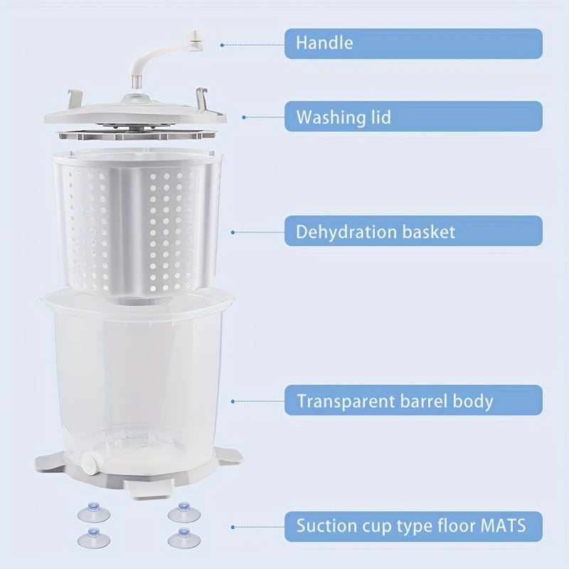 Manual Laundry Machine Hand Crank-3