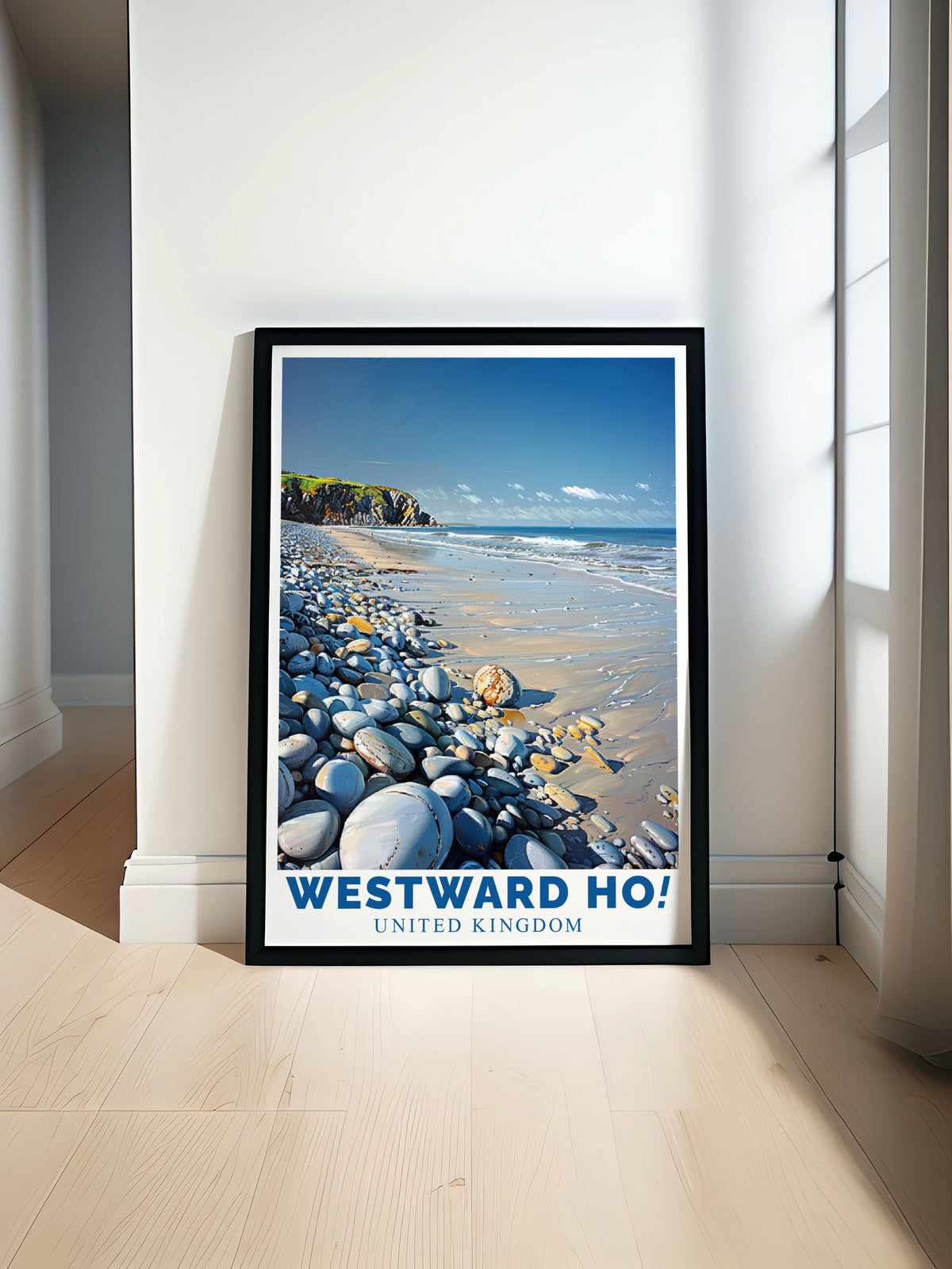 Westward Ho!   Prints - Pebble Ridge Ideal Home Decor - United Kingdom  Travel Posters-0