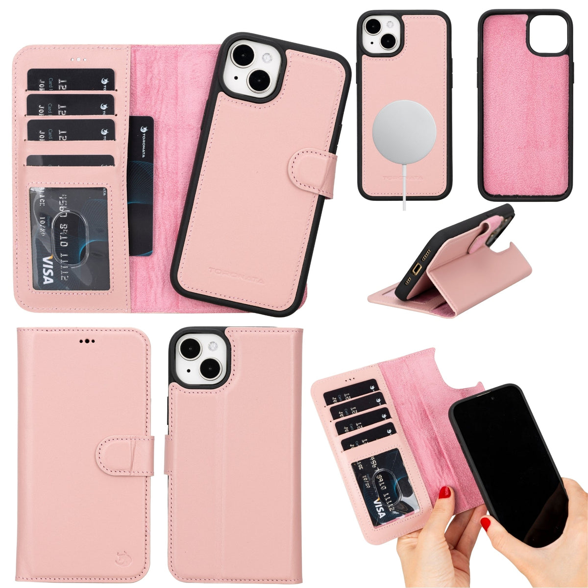 Casper Leather iPhone 14 Plus Wallet Case | MagSafe-10