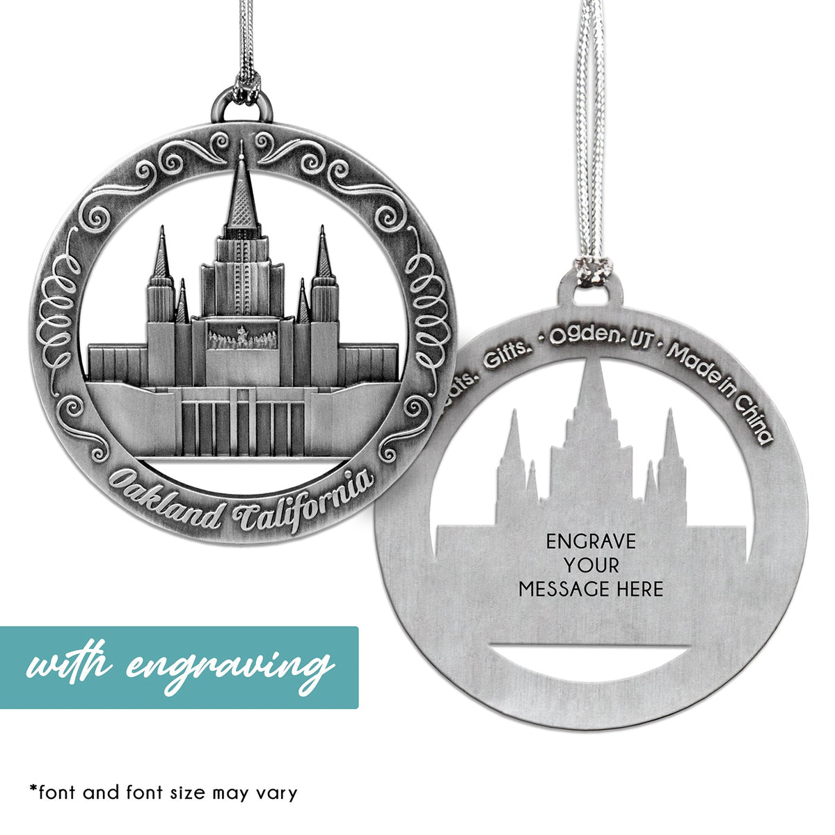 Oakland California Temple Ornament-1