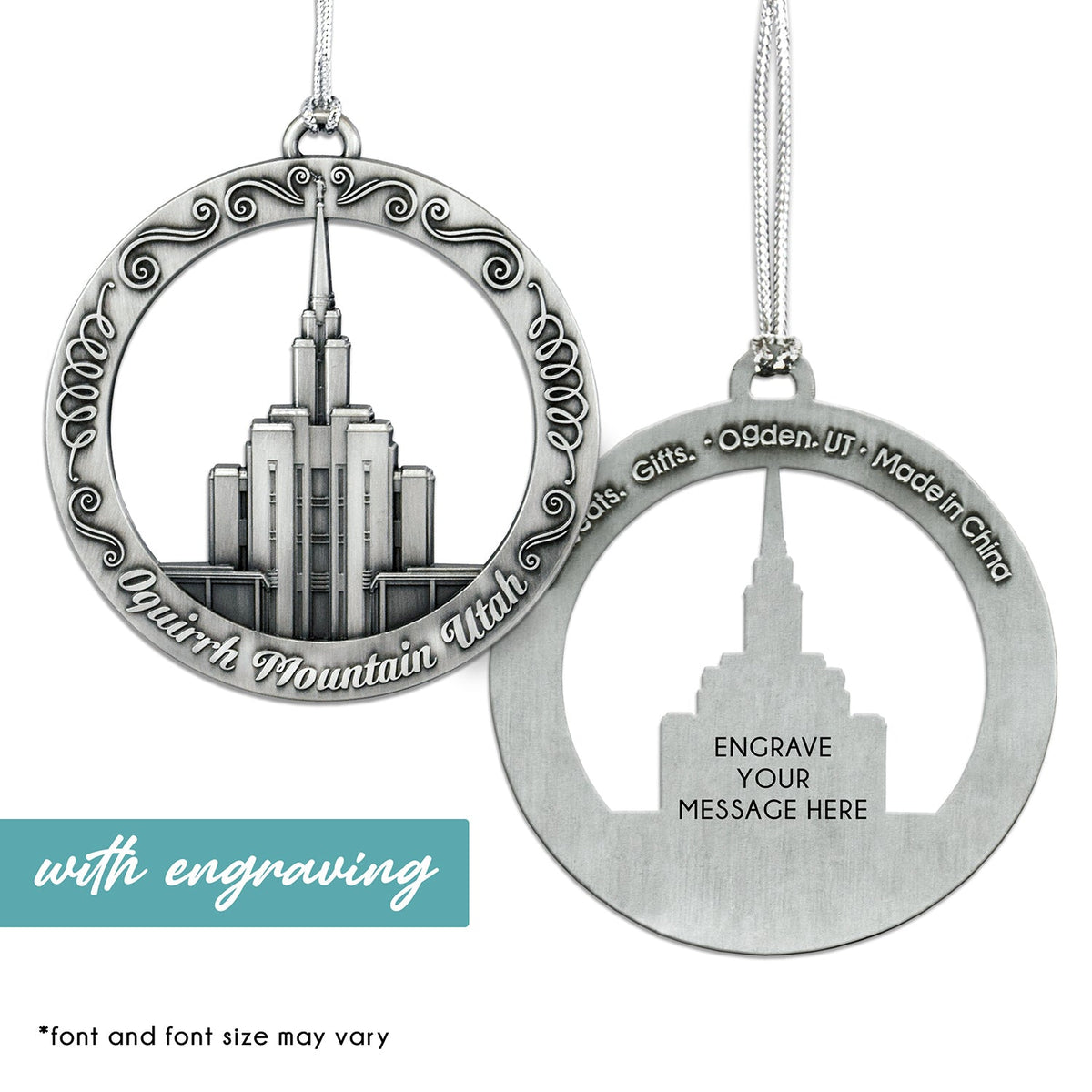 Oquirrh Mountain Utah Temple Ornament-1