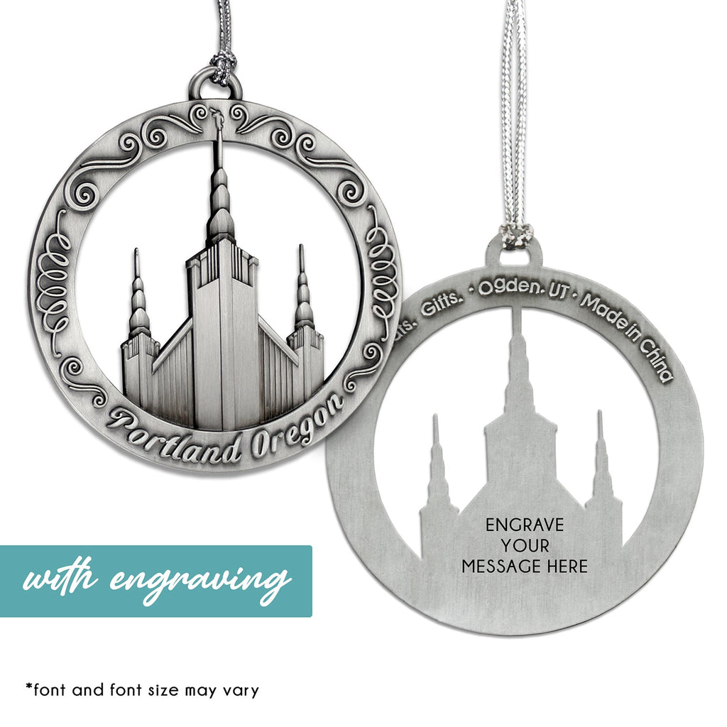 Portland Oregon Temple Ornament-1