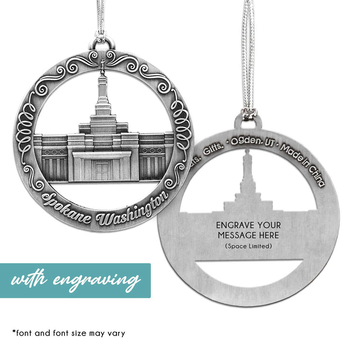 Spokane Washington Temple Ornament-1