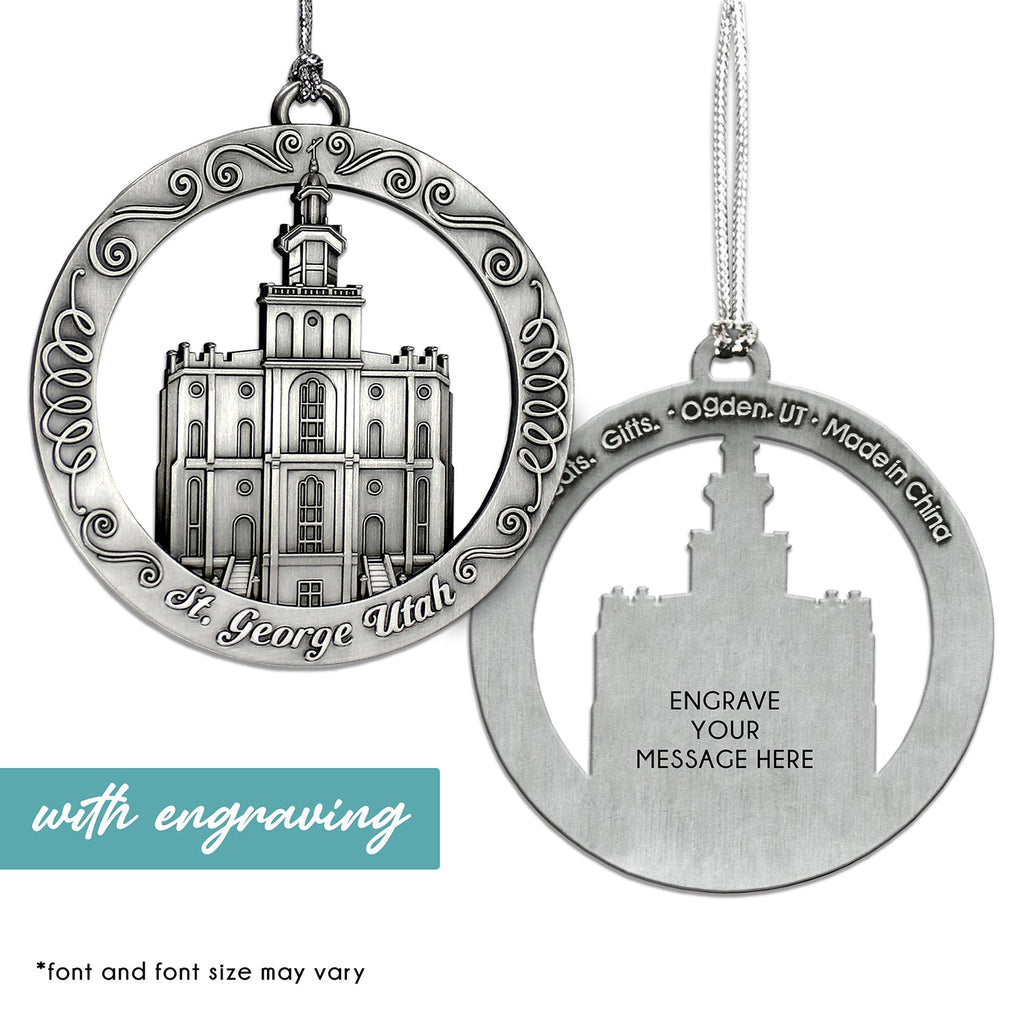 St George Utah Temple Ornament-1