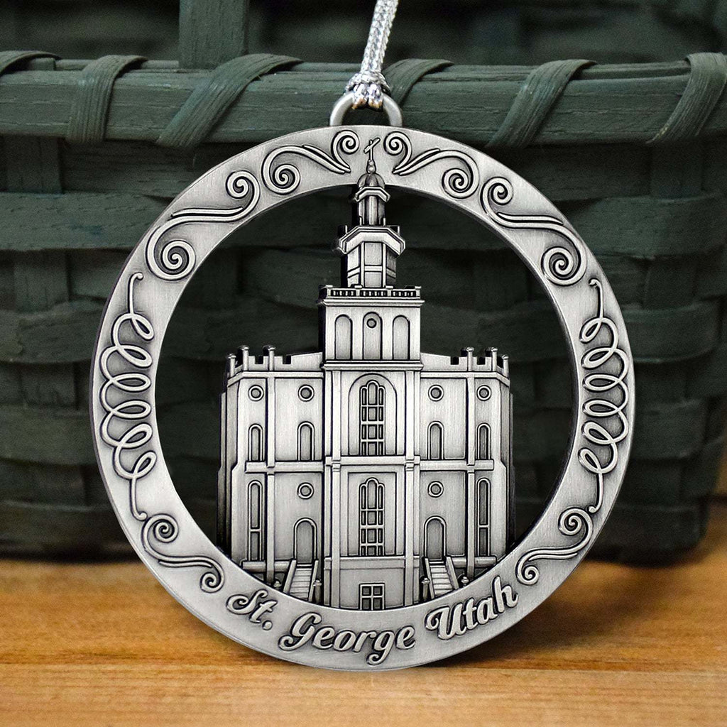 St George Utah Temple Ornament-2