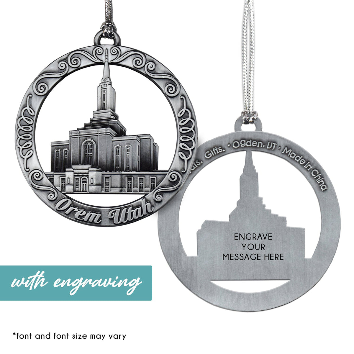Orem Utah Temple Ornament-1