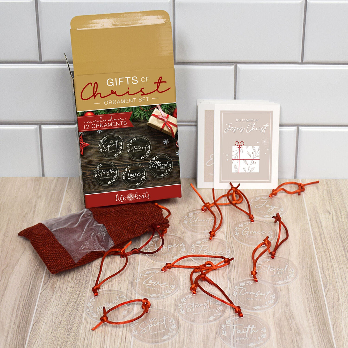 12 Gifts of Christ Acrylic Ornament Set-3