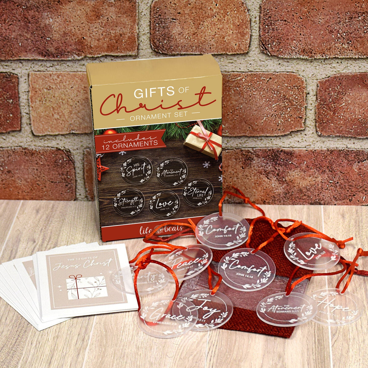 12 Gifts of Christ Acrylic Ornament Set-0