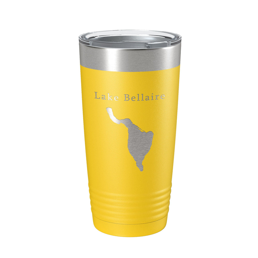 Lake Bellaire Map Tumbler Travel Mug Insulated Laser Engraved Coffee Cup Michigan 20 oz-19