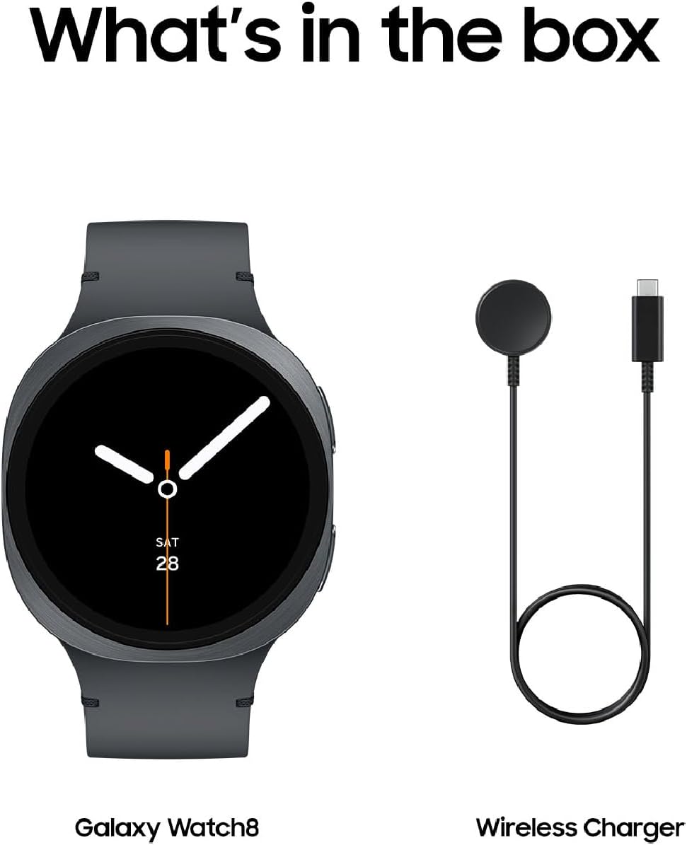 Samsung Galaxy Watch 8 (2025), Graphite, 44mm, Bluetooth Smartwatch