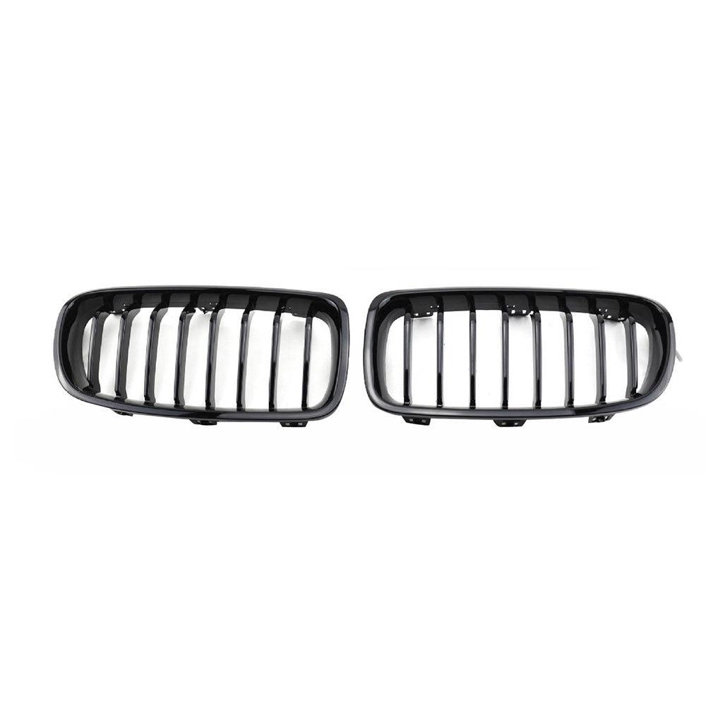 Front Bumper Kidney Grille Grill Suitable for BMW 3 Series F30 F31 2012-2018-3