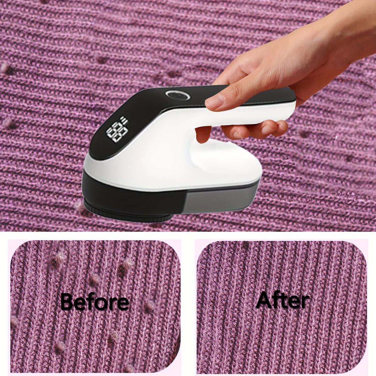Fabric Shaver with LED Display 3-in-1 Rechargeable-1