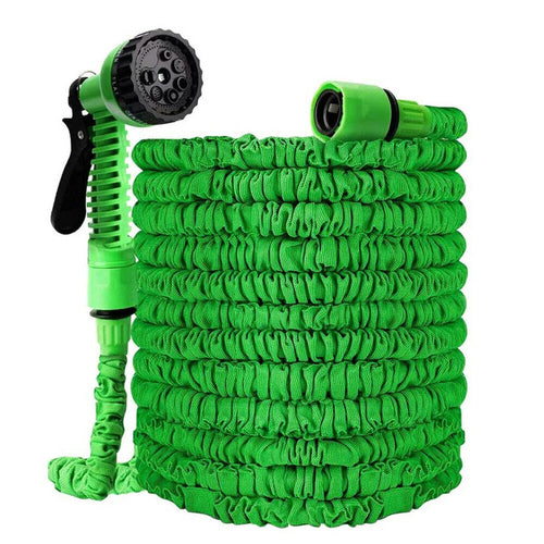 Expanding Expandable Flexible Garden Water Hose w Spray Nozzle 25, 50,