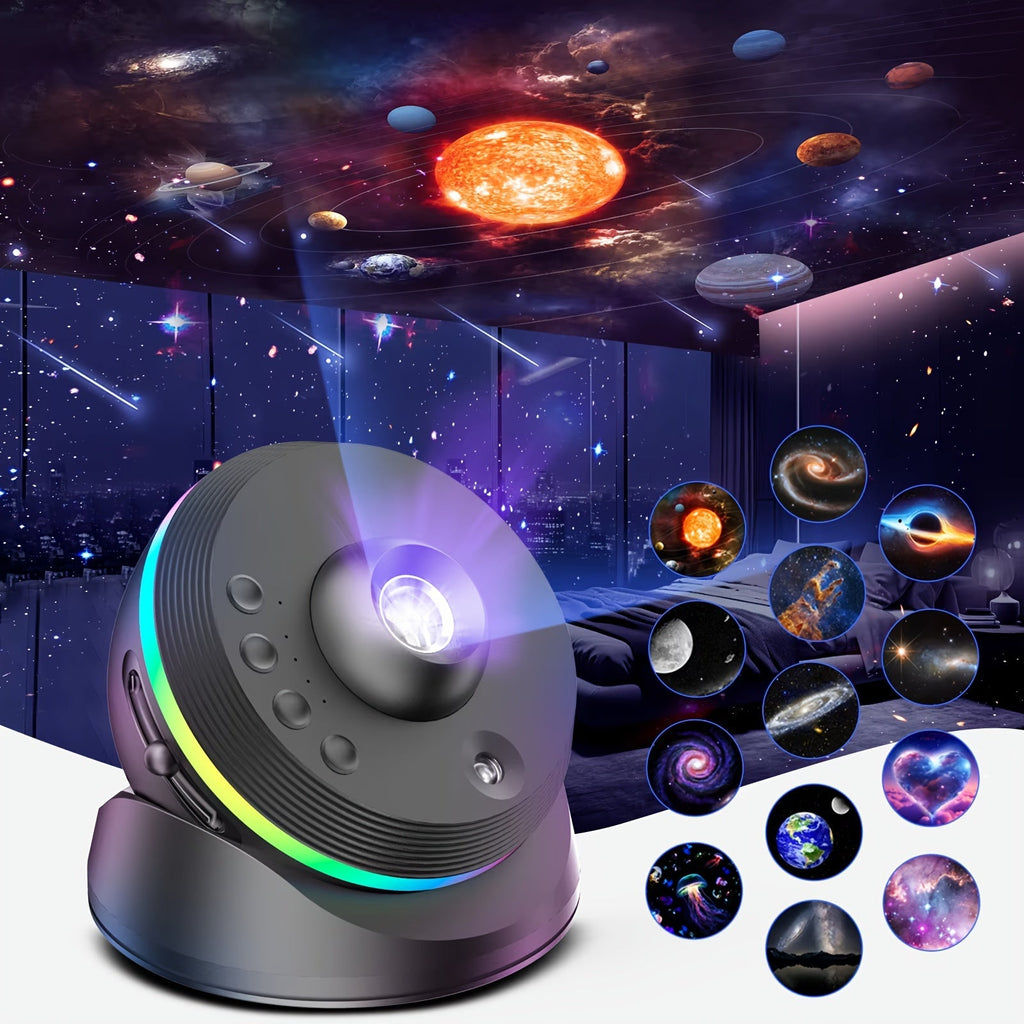 Galaxy Projector Light with USB and 13 Film Modes-1