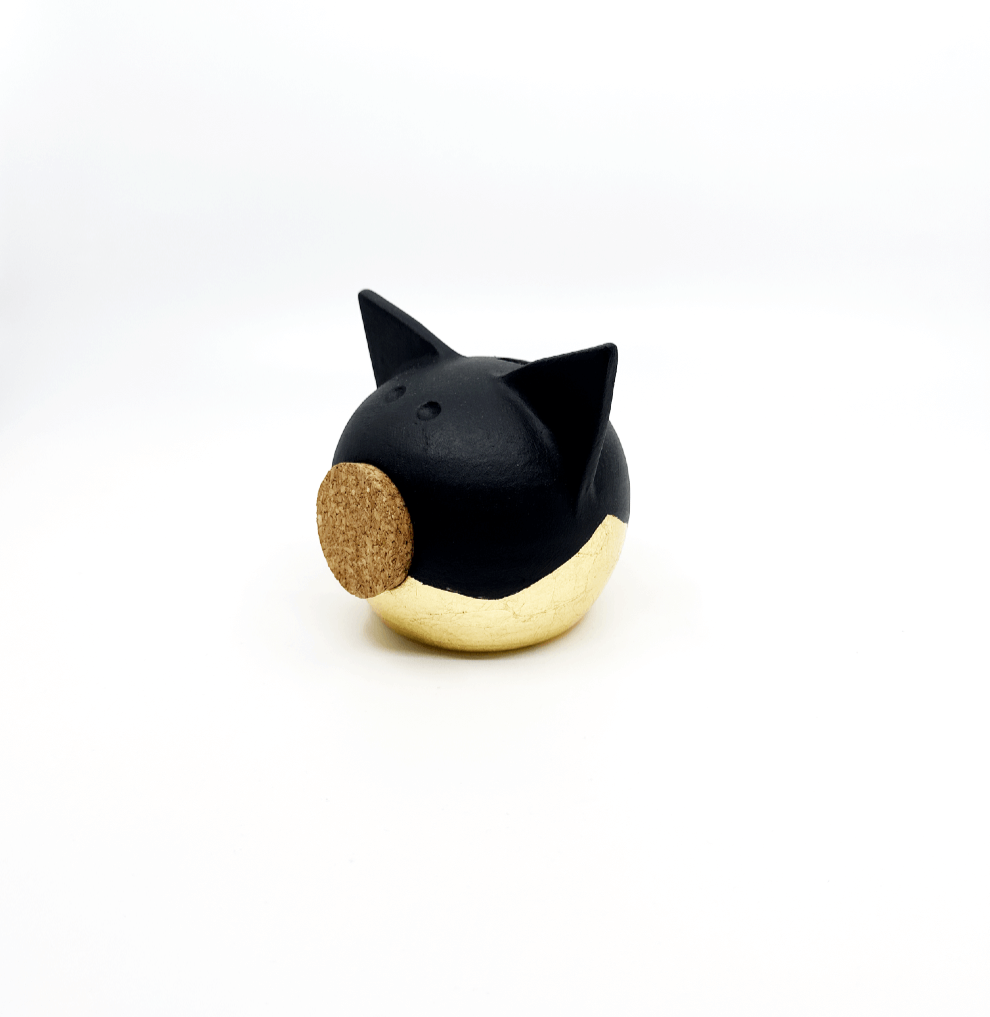 Divided Gold Piggy Bank-6