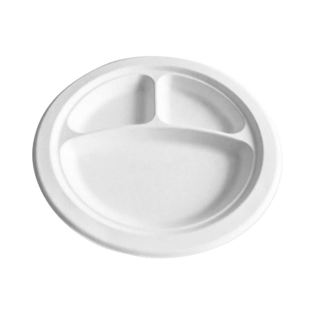Compostable Plates with Compartments - Sold By The Case-0
