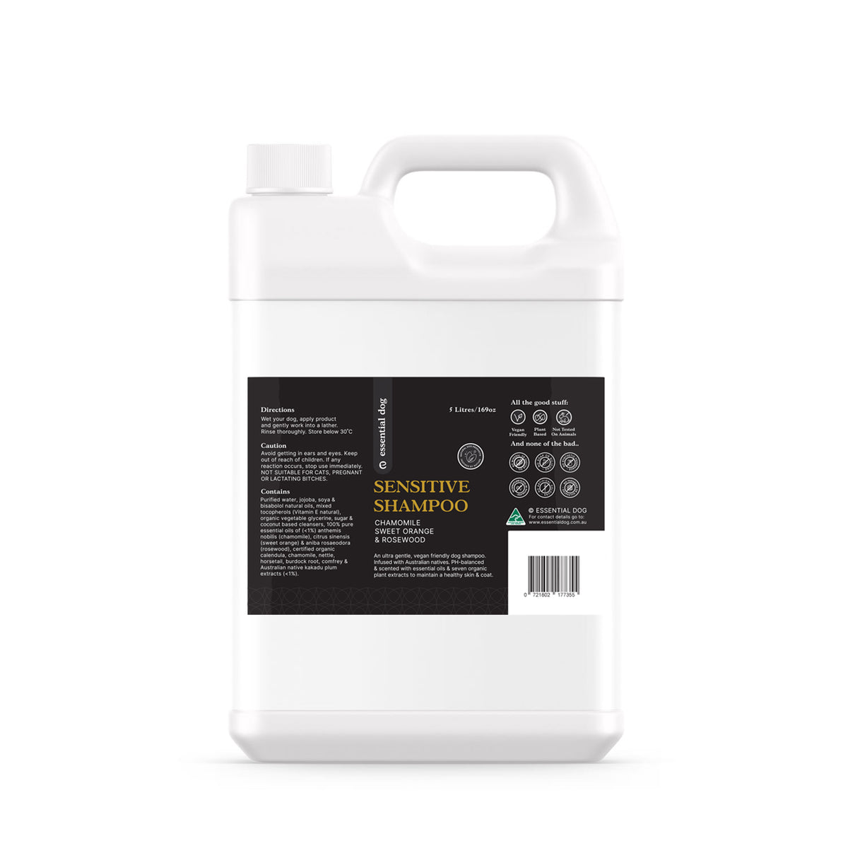 Sensitive Dog Shampoo: Chamomile, Sweet Orange & Rosewood-5